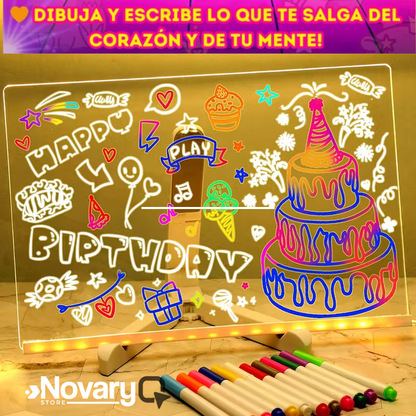 ✨ La Pizarra LED que Convierte tus Ideas en Luz ✨